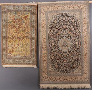 Appraisal: A GOOD PAIR OF INDO-PERSIAN HAND WOVEN ORIENTAL CARPETS MID