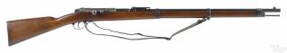 Appraisal: Amberg Germany military Mauser model tube fed bolt action rifle