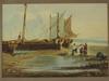 Appraisal: W Cs - Two coastal nautical scenes - Features beached