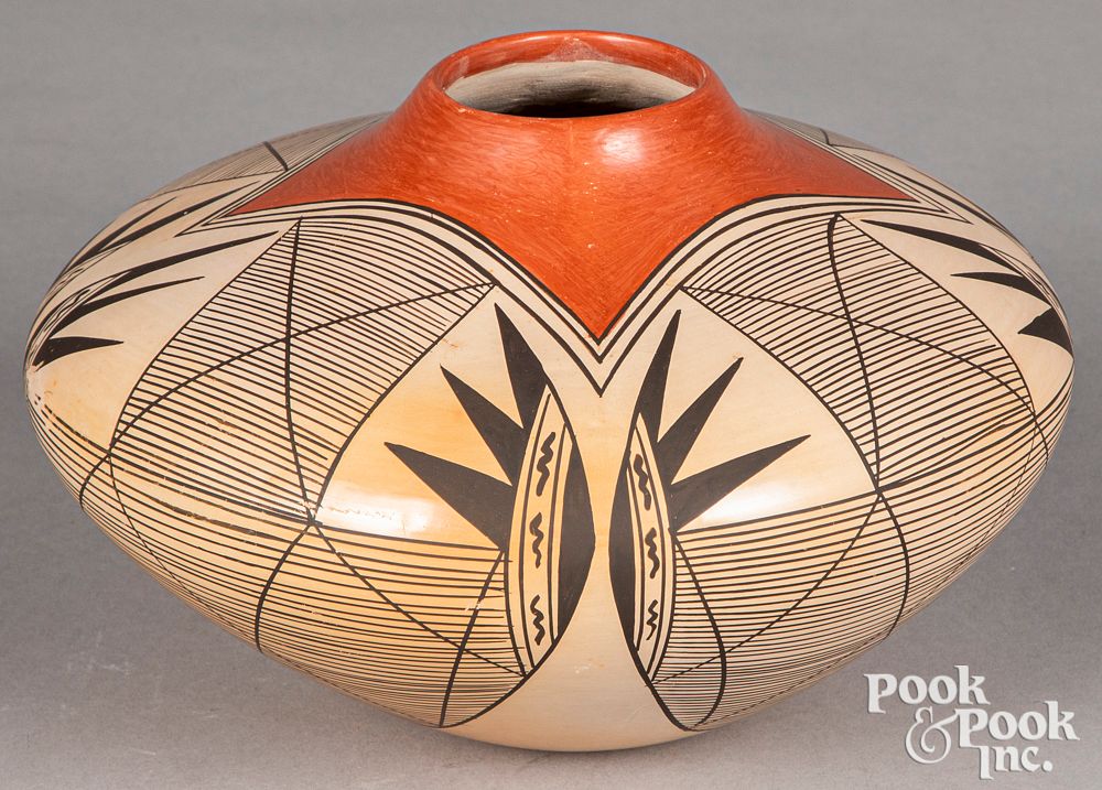 Appraisal: Reva Polacca Nampeyo Hopi Indian pottery jar Reva Polacca Nampeyo