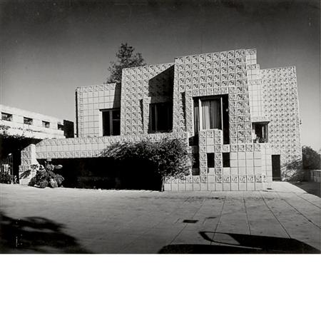 Appraisal: SHULMAN JULIUS American - Ennis House Glendower Avenue Frank Lloyd