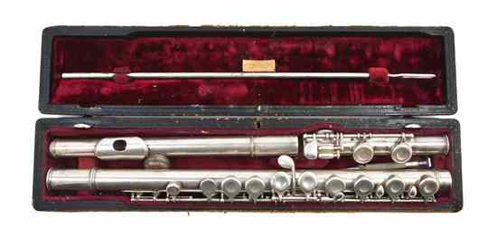 Appraisal: An American Silver Flute William S Haynes Company Boston circa