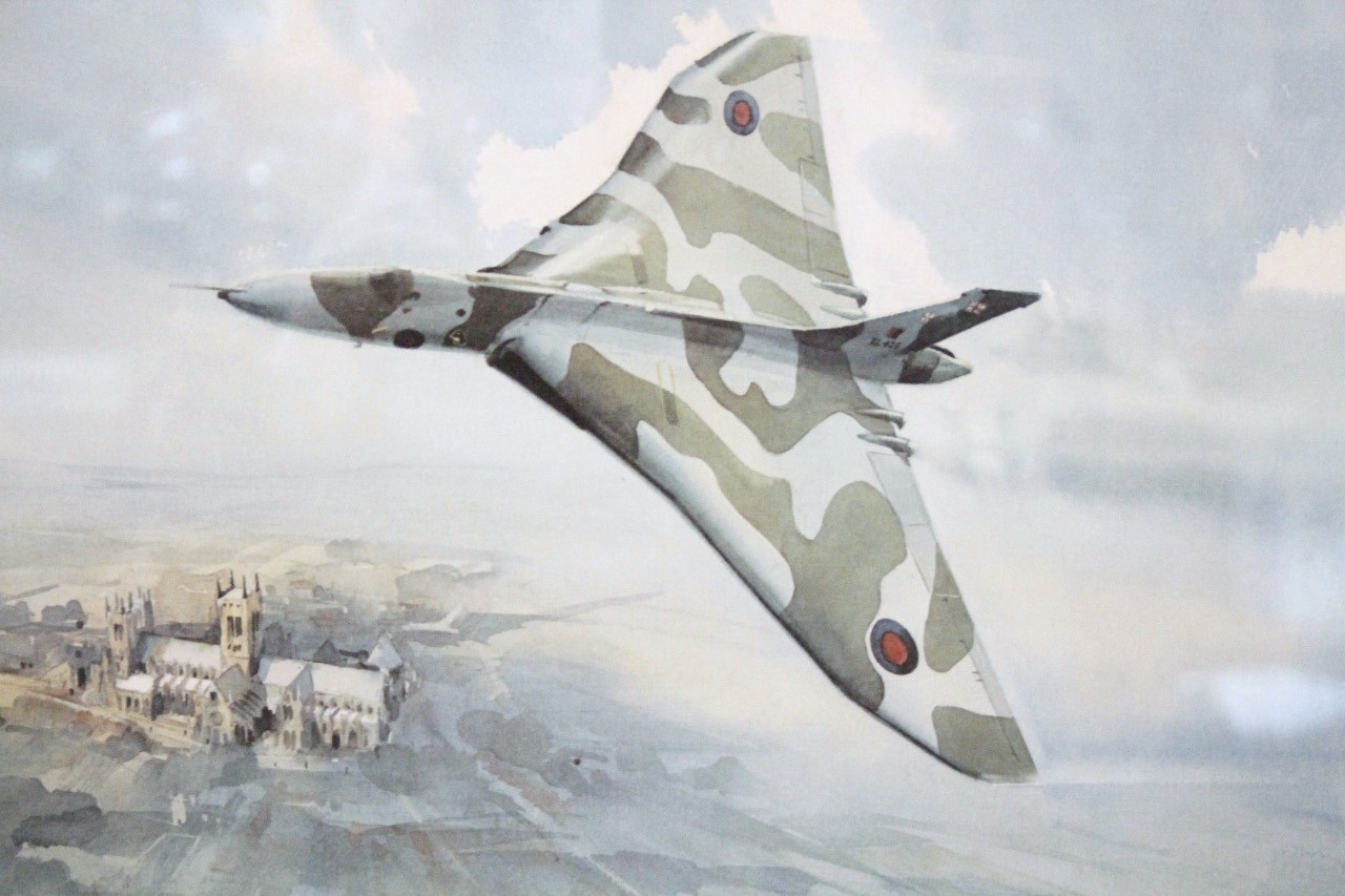 Appraisal: Eric H Day fl Vulcan display team above Lincoln Cathedral