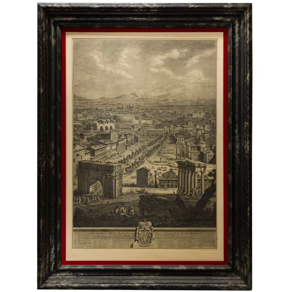 Appraisal: AFTER GIUSEPPE VASI ITALIAN - VIEW OF ROME LITHOGRAPH th