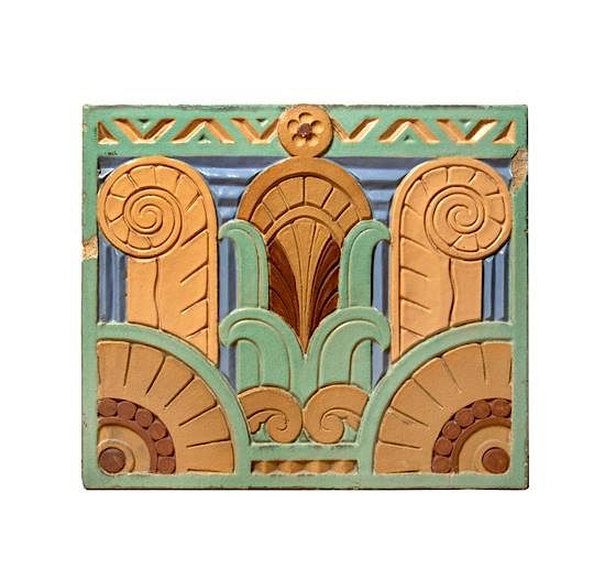 Appraisal: Art Deco Chicago Early th Century Architectural Wall Tile Art