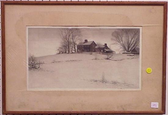 Appraisal: Kerr Eby etching Days End Driftway artist's proof pencil signed