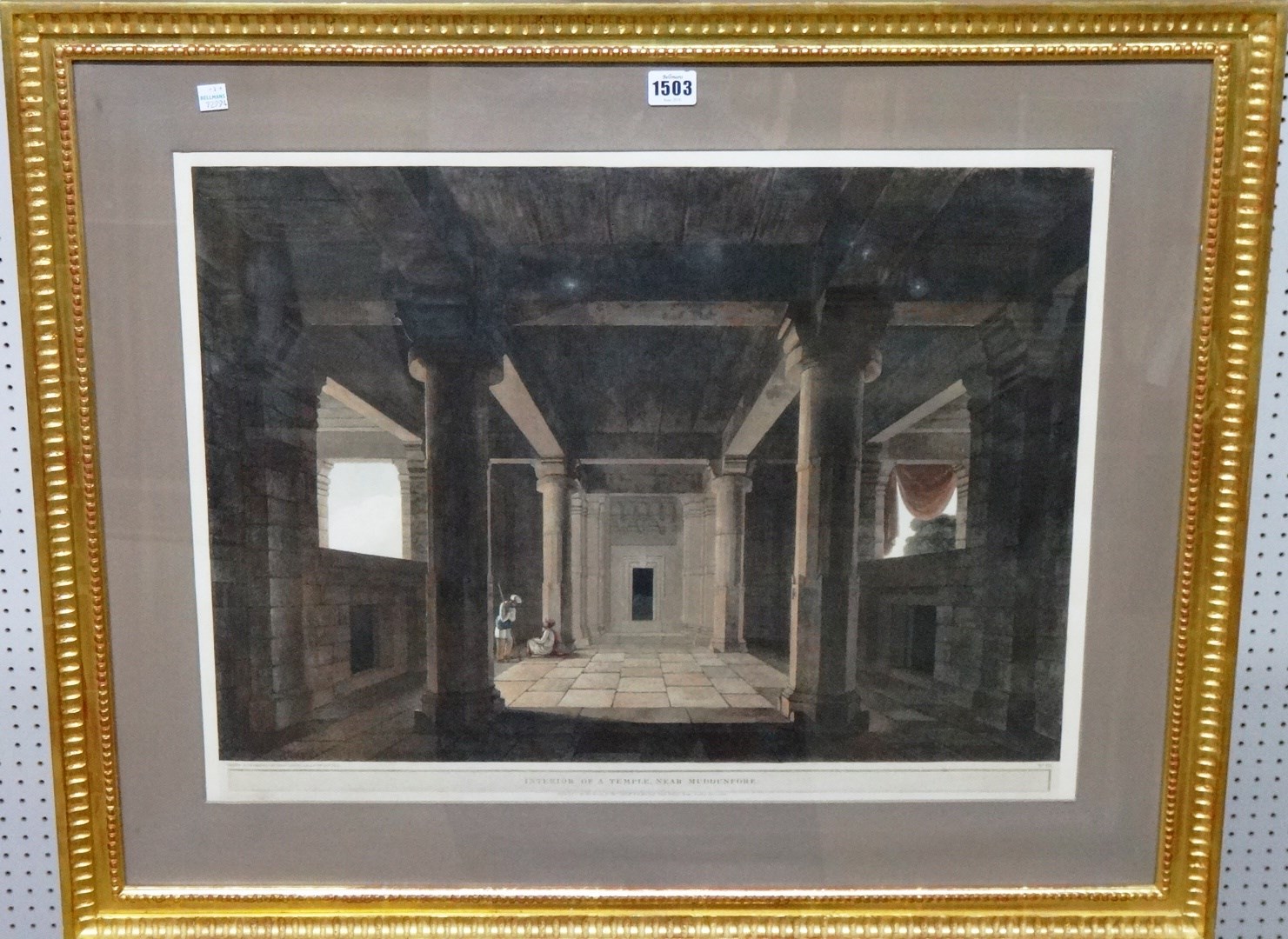 Appraisal: Thomas and William Daniell The Interior of an Excavated Hindoo