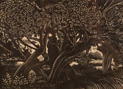 Appraisal: Ivy Anne Ellis act - Willows numbered of wood block