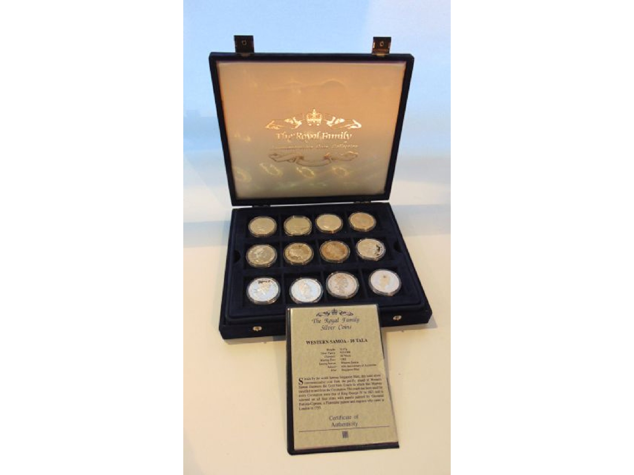 Appraisal: A cased set of thirty-four miscellaneous silver coins mostly The