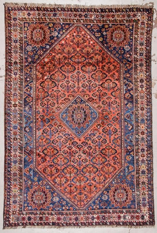 Appraisal: Antique Shiraz Rug Persia ' '' x ' Antique Shiraz