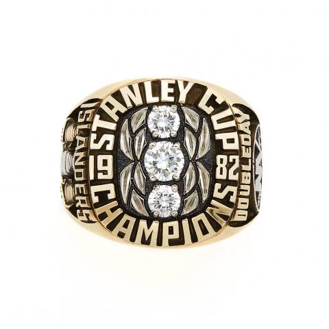 Appraisal: Gold New York Islanders Stanley Cup Champions Ring kt white