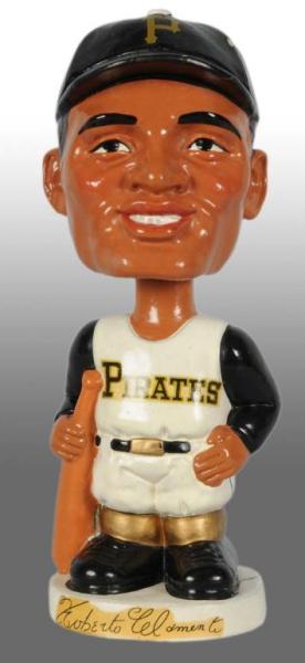 Appraisal: Rare Roberto Clemente Baseball Bobble Head Doll Description Japanese s