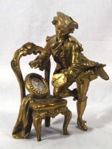 Appraisal: A French gilt bronze of an th century figure kneeling