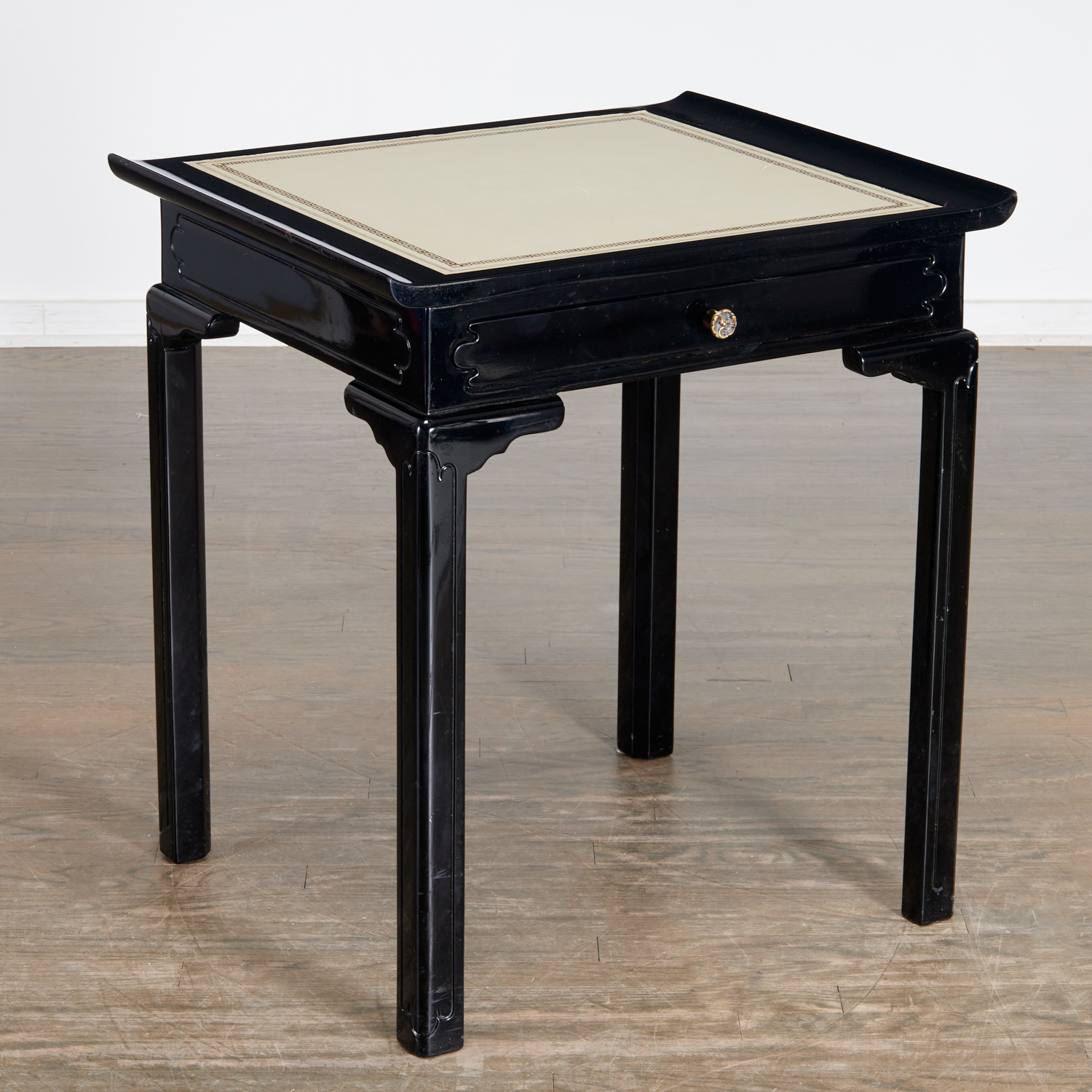 Appraisal: WILLIAM BILLY HAINES ATTRIB CHINOISERIE TABLE Mid- th c American