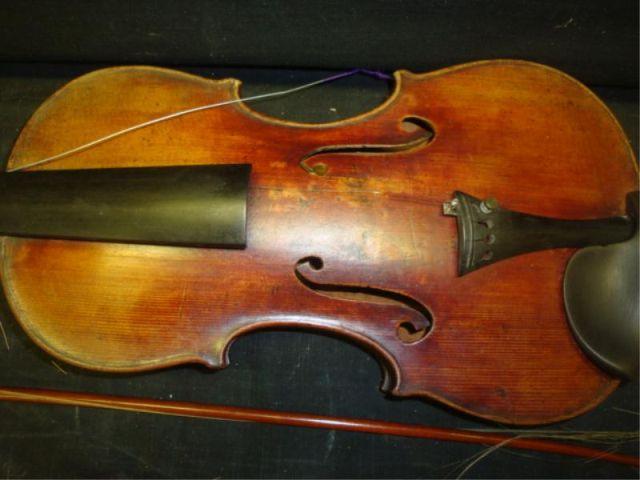 Appraisal: Early th C Antique Violin and Bow Violin with original