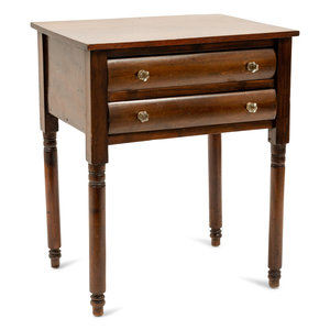 Appraisal: A Classical Style Mahogany Side Table Height x width x