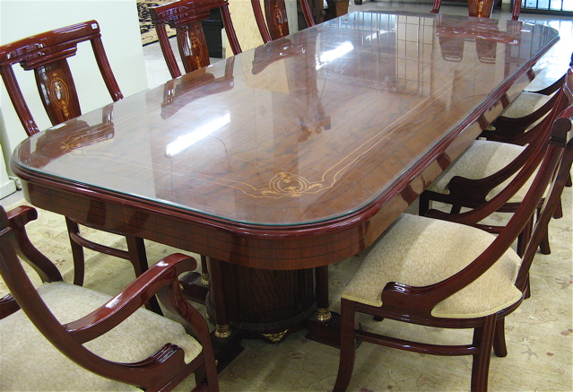 Appraisal: EMPIRE STYLE MAHOGANY BANQUET TABLE having an extra long rectangular