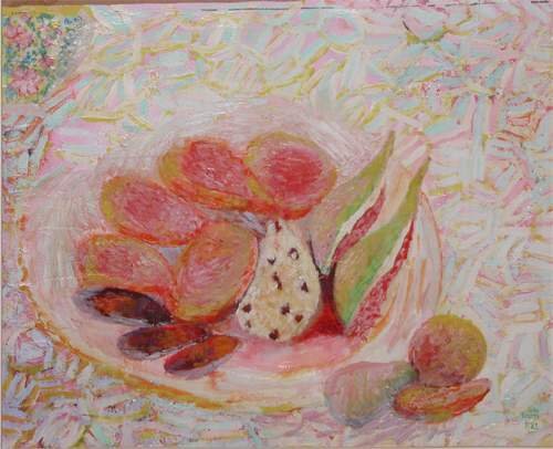 Appraisal: Fruit Still Life Oil on Canvas Kearns John x inches