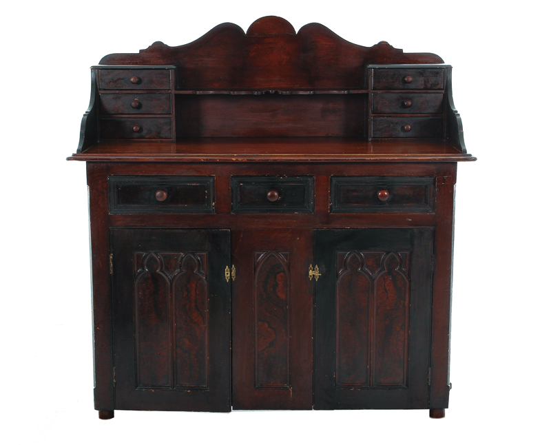 Appraisal: English pine sideboard late th century H W D