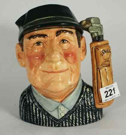 Appraisal: Royal Doulton Large Character Jug Golfer D New Colourway