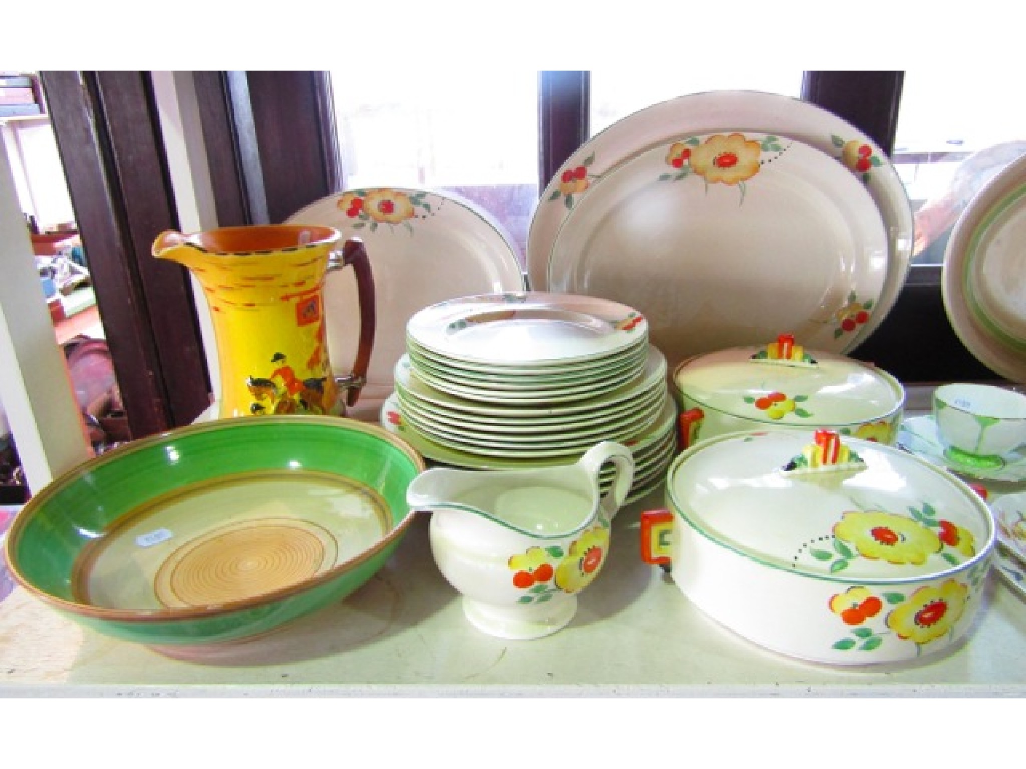 Appraisal: A quantity of Samford ware Art Deco dinner wares with