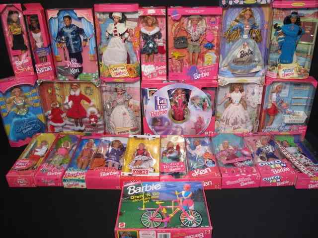 Appraisal: Large lot of Barbie dolls friends and family None played