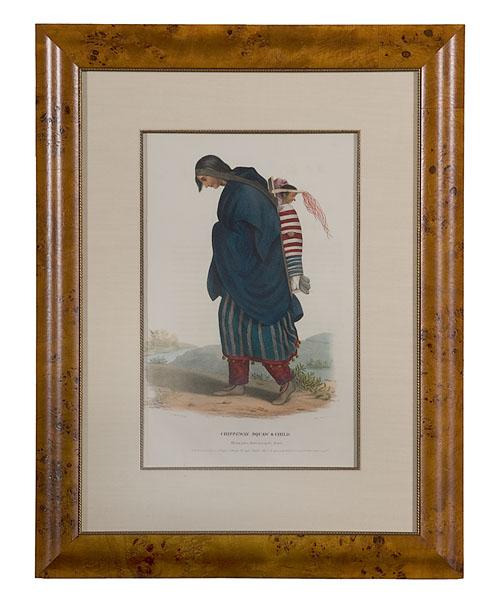 Appraisal: MCKENNEY HALL CHIPPEWAY SQUAW CHILD lithographed by Lehman Duval published