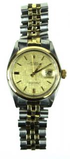 Appraisal: Men's Rolex Karat Yellow Gold Stainless Steel Oyster Perpetual Datejust