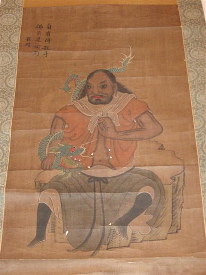 Appraisal: Japanese scroll painting th th century