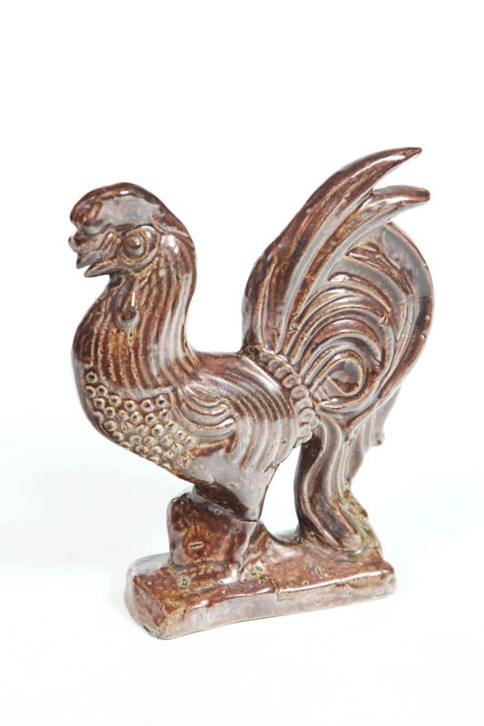 Appraisal: SEWERTILE ROOSTER Attributed to Ohio early th century Well-formed molded