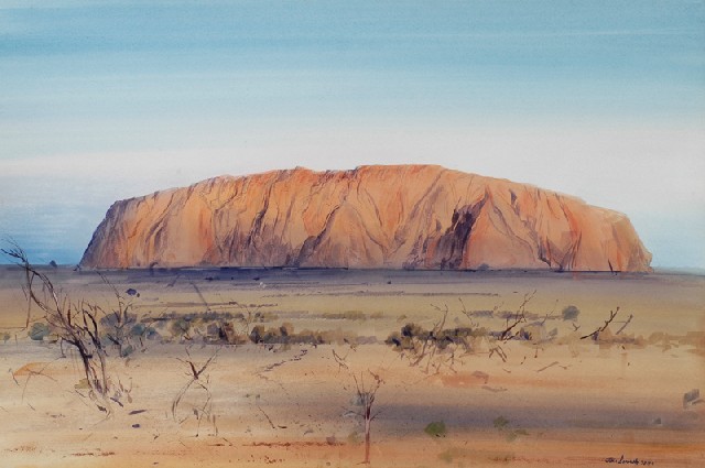 Appraisal: John Leo Borrack - Sundown and After Glow Ayers Rock