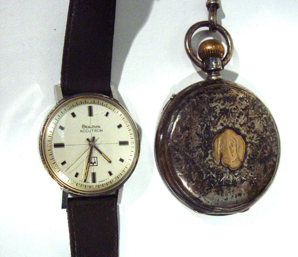 Appraisal: Silver Hunter pocket watch the Sportmans watch registered with the