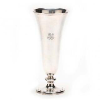 Appraisal: Large Tiffany Co Sterling Silver Trumpet Vase pattern number with