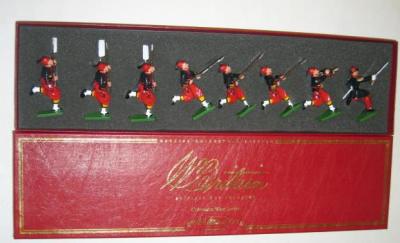 Appraisal: Britains French Army rd Zouaves eight figures including officer issue