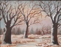 Appraisal: American School Late th Early th Century Winter landscape Oil