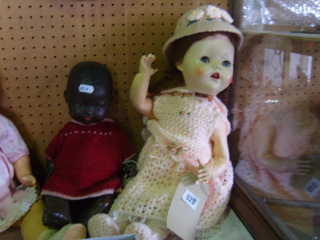 Appraisal: An A- K black baby doll and one other doll