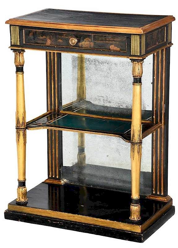 Appraisal: Directoire Chinoiserie Parcel Gilt Console Continental th century elements brass