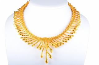 Appraisal: An Impressive Ilias Lalaounis Biosymboles Gold Necklace Designed as an