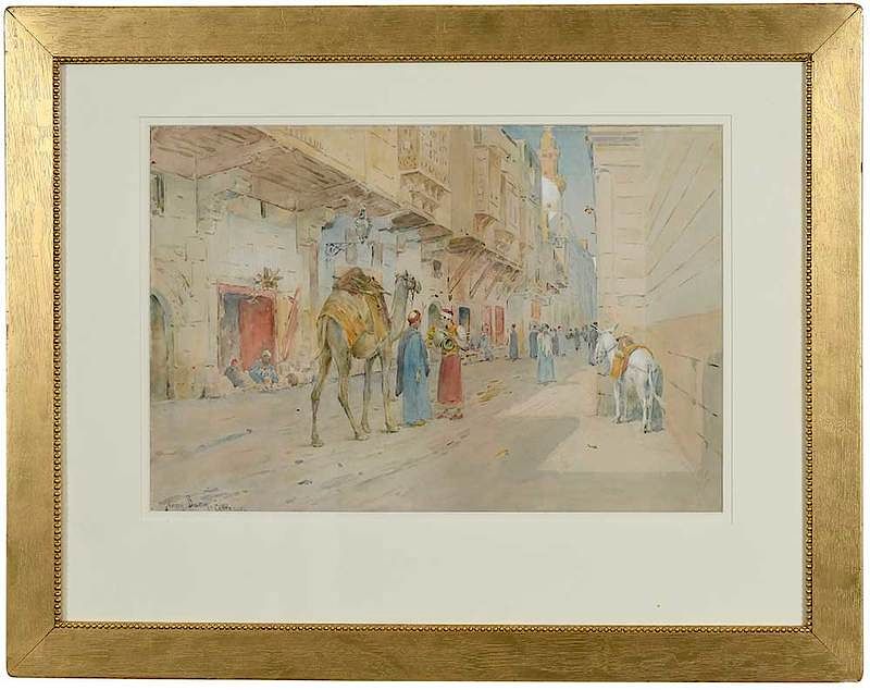 Appraisal: Henry Bacon Massachusetts France - Cairo signed lower left Henry