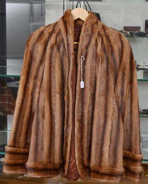 Appraisal: A FUR JACKET LABELLED HELENA MODEL NZ