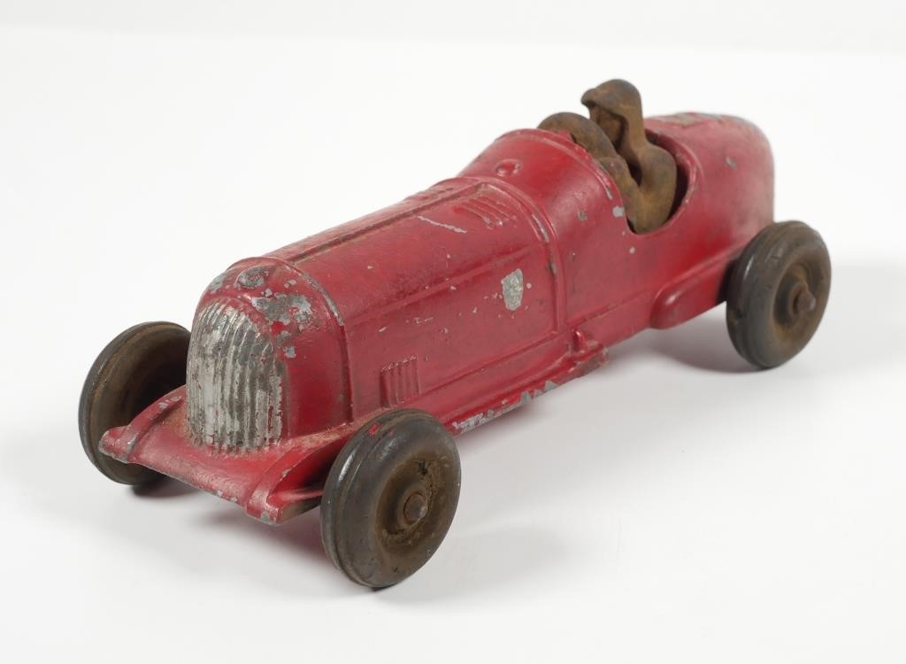 Appraisal: This Hubley racer has of its original red paint The