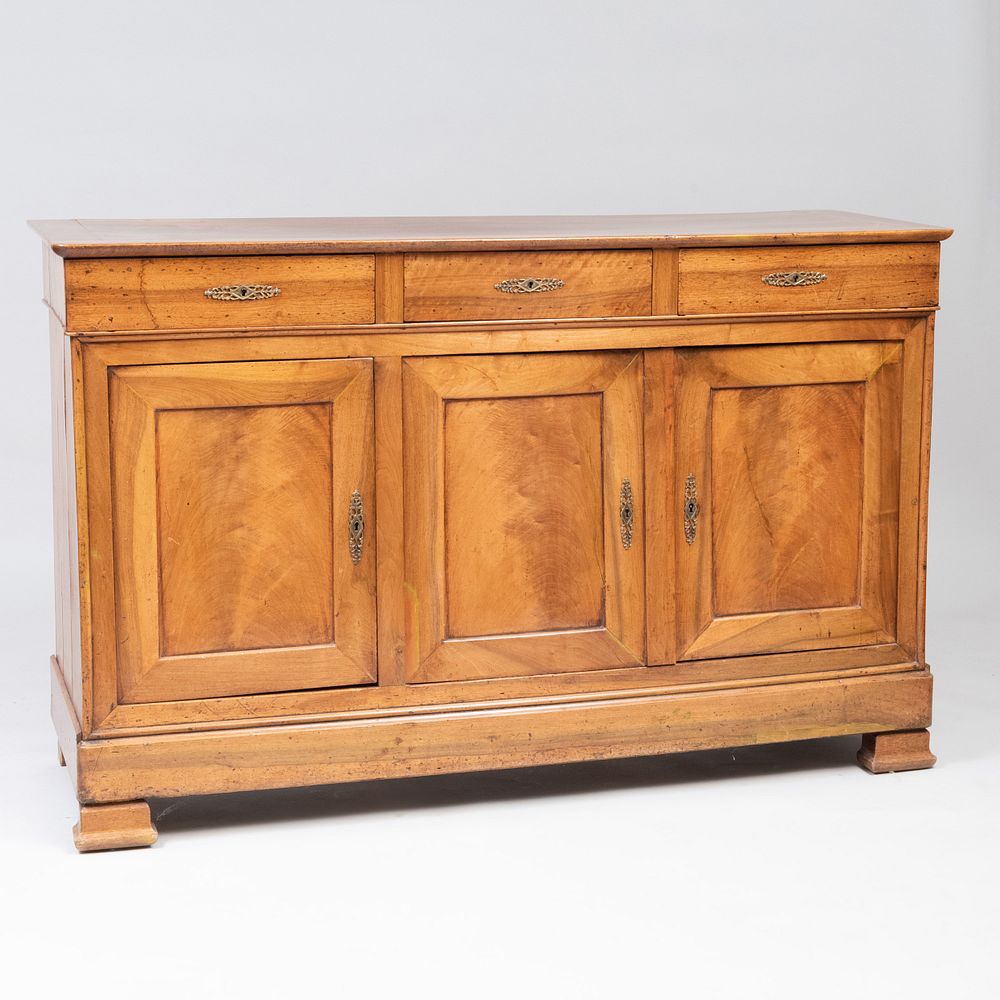 Appraisal: Louis Philippe Provincial Walnut Buffet x x in Condition Top