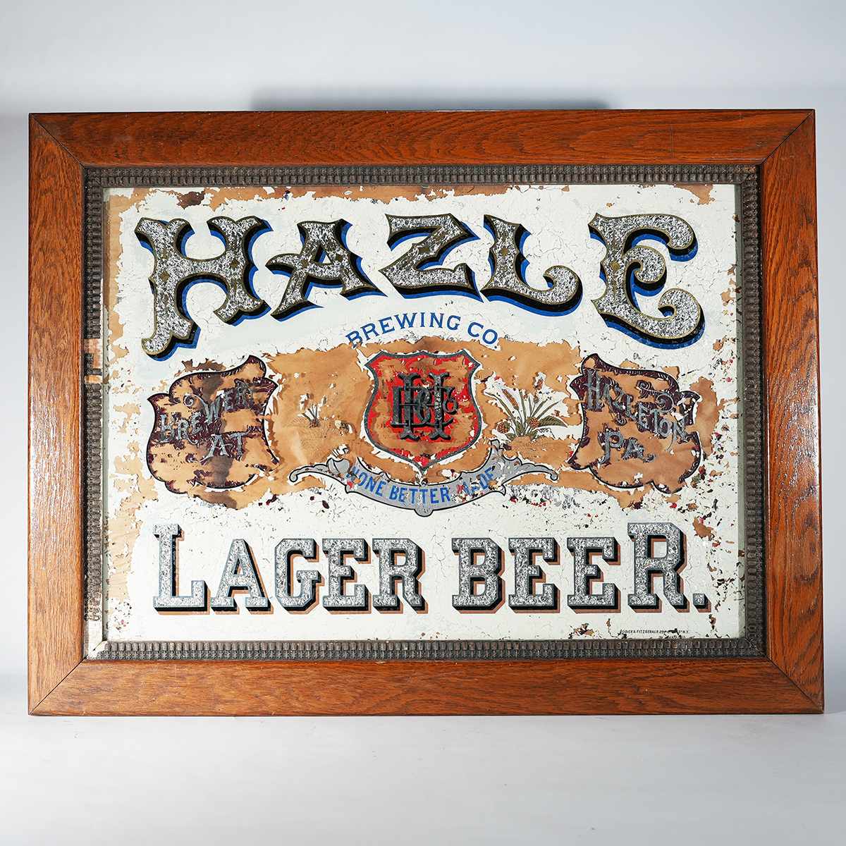 Appraisal: Hazle Brewing Lager Beer ROG Sign RAREReference n aBrewery Hazle