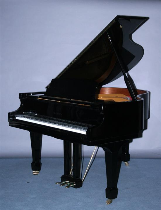 Appraisal: SAMICK EBONIZED BABY GRAND PIANO th century with bench -