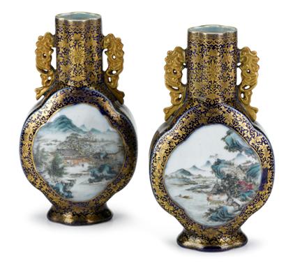 Appraisal: Fine pair of Chinese famille rose and gilt decorated porcelain