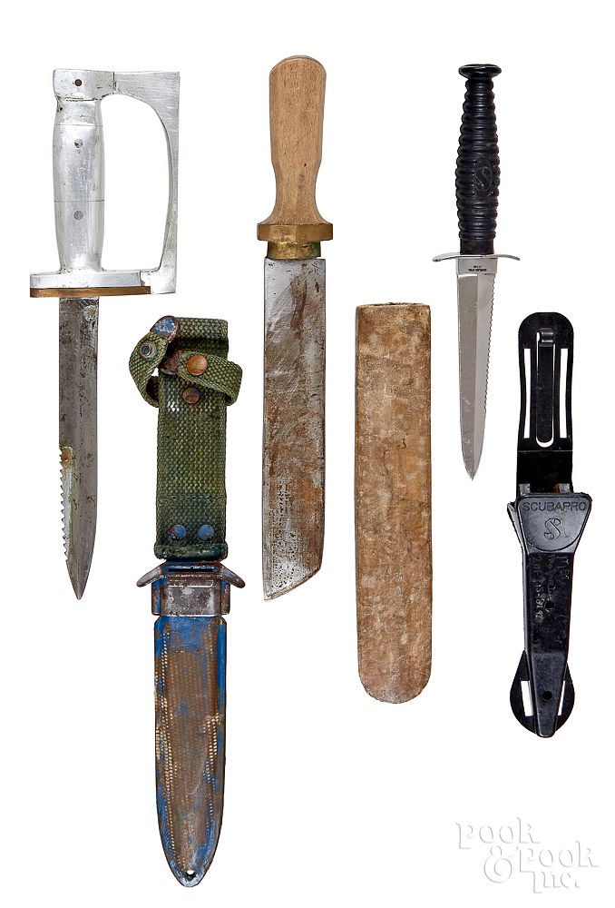 Appraisal: Three vintage knives Three vintage knives to include a WWII