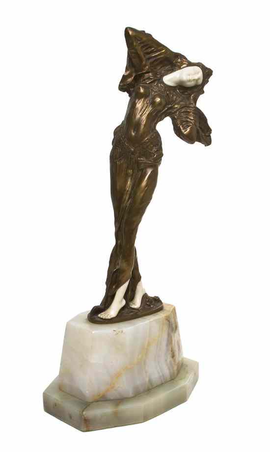 Appraisal: A French Bronze and Ivory Figure Demetre H Chiparus Romanian