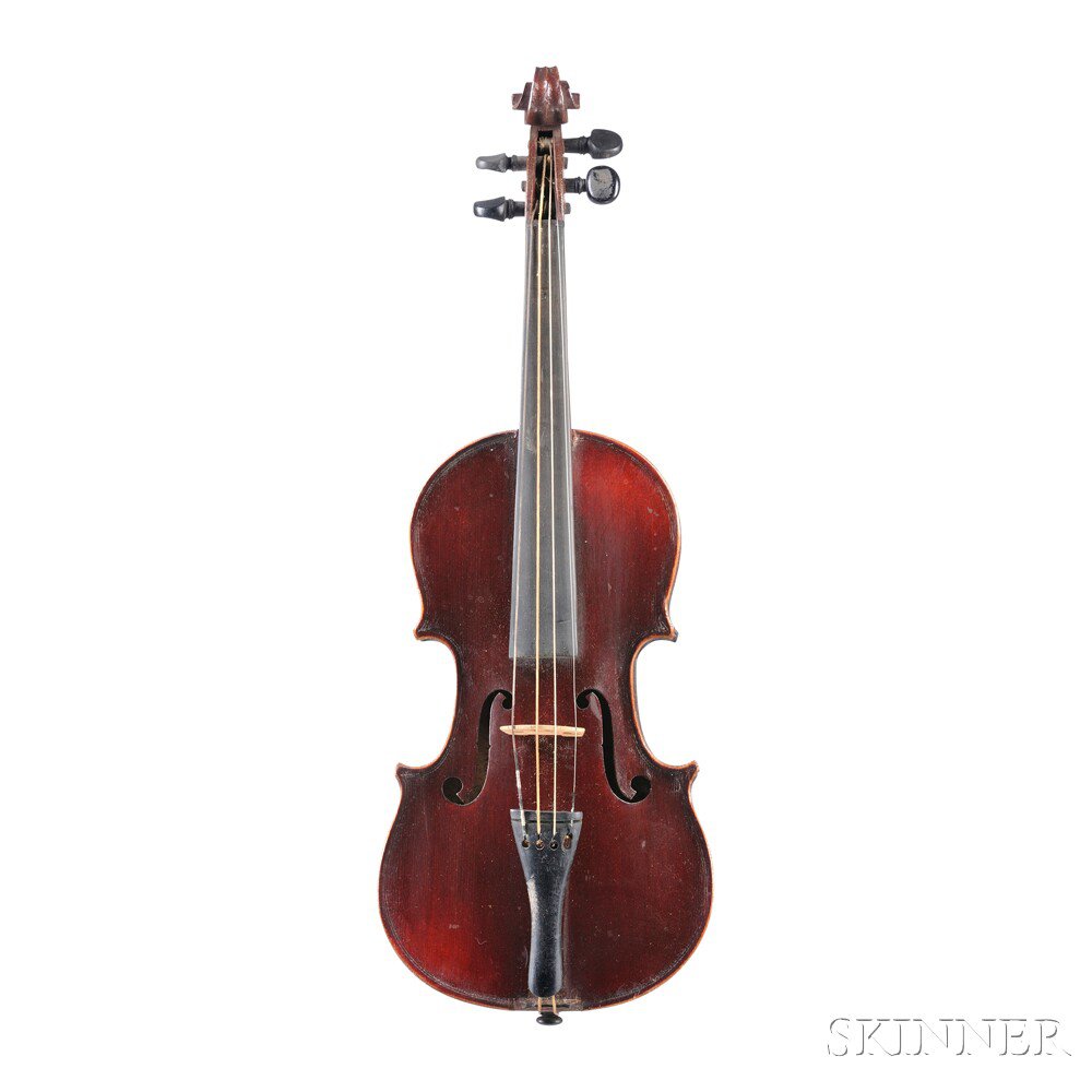 Appraisal: French -size Child's Violin JTL labeled MEDIO FINO length of