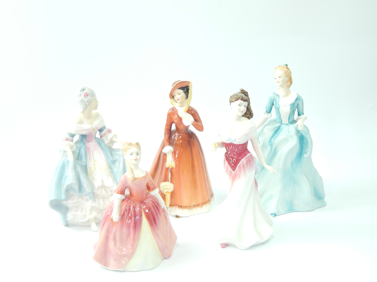 Appraisal: A group of Royal Doulton figures comprising Yvonne Jean Debbie