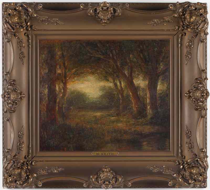 Appraisal: William Keith Am - ''A Symphony''oil on panel signed lower